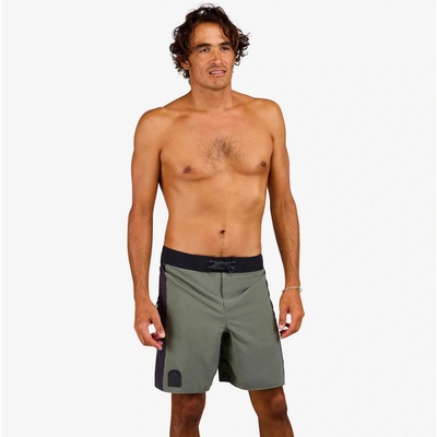 Plaian pánske boardové šortky 500 Alex 19" zelené khaki