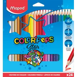 Maped Цветни моливи MAPED Color Peps Star 24 цвята