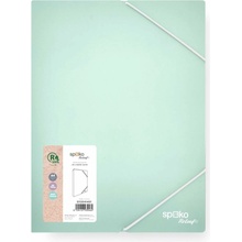 Spoko ReLeaf box na spisy s fixačnou gumičkou A4 SoftTouch zelená