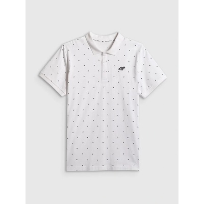 4F pánské regular polo tričko bílá