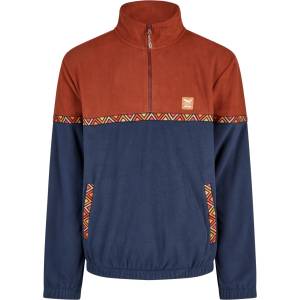 IRIEDAILY Мъжки поларен пуловер Iriedaily Monte Noe Troyer Fleece jumper - Dark Rum (005-4868-1013)