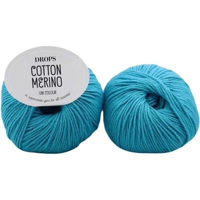 Drops Cotton Merino 24 tyrkysová