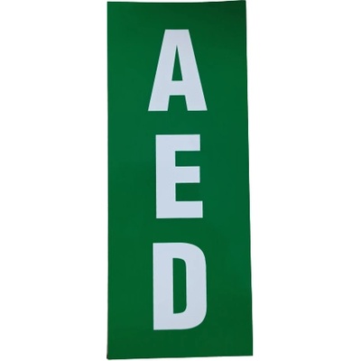AED samolepící folie 25 x 10 cm