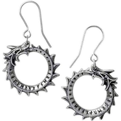 Alchemy gothic Обеци ALCHEMY GOTHIC - Jormungand - Pewter - E440