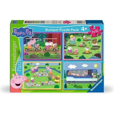 Ravensburger sada 4x42 dílků Prasátko Peppa