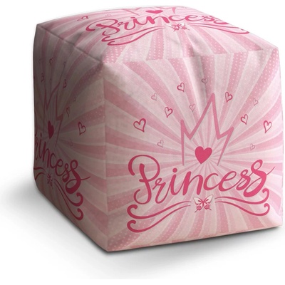 Sablio Taburet Kostka Princess: 40x40x40 cm