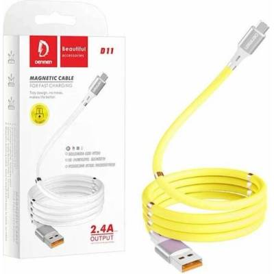 Denmen 29365 USB-A – USB-C USB 1m žlutý