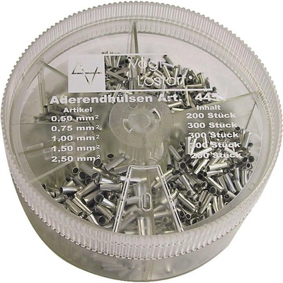 Vogt Verbindungstechnik 625388 sada dutiniek 0.5 mm², 0.75 mm², 1 mm², 1.5 mm², 2.5 mm² neizolované kov 500 ks