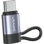 USAMS адаптер Lightning към USB-C30W стоманен/алуминиев SJ677LN01 (US- (Usa001342)