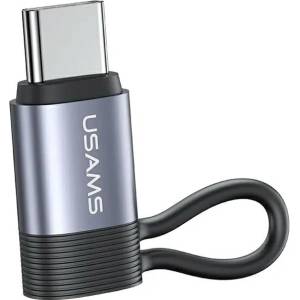 USAMS адаптер Lightning към USB-C30W стоманен/алуминиев SJ677LN01 (US- (Usa001342)
