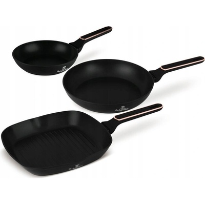 BerlingerHaus Sada 3 pánví BH-8361 Kolekce Black Rose