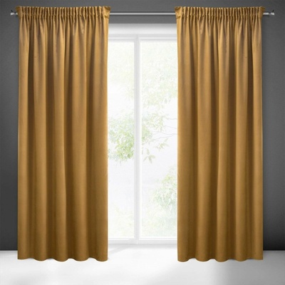 Pierre Cardin ZATEMŇOVACÍ ZÁVĚS NA PÁSCE PIERRE CARDIN SIBEL 140X270 CM MEDOVÁ