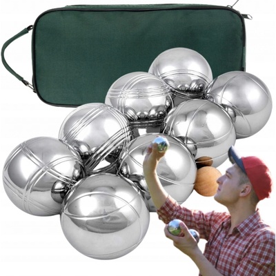Bocce Bule pro hru Boule Chromované Sada 8 ks Pouzdro Kulička – Zbozi.Blesk.cz
