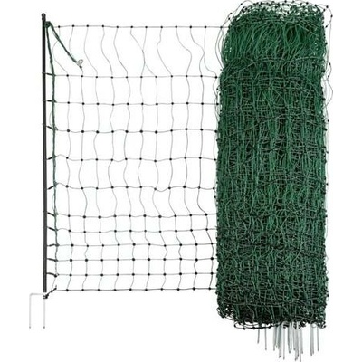 Síť pro drůbež PoultryNet, zelená, vodivá, výška 106 cm, délka 25 m, dvojitá špička