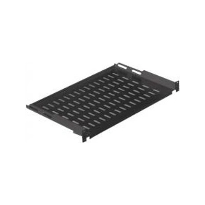 Mirsan Рафт MIRSAN MR. RAK2U35.01, за сървърен шкаф, 19", 486x300x88мм, до 30кг товароносимост, вентилиран, черен (MR.RAK2U35.01)