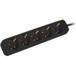 Lanberg Power Strip - 5 Sockets Schuko Lanberg PS0-05F-0150-BK 1, 5 m Black