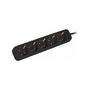Lanberg Power Strip - 5 Sockets Schuko Lanberg PS0-05F-0150-BK 1, 5 m Black