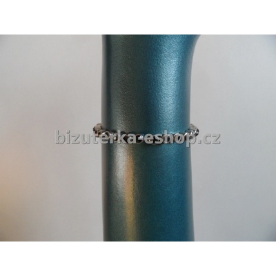 Bizuterka-eshop.cz s kamínky stříbrno černý BZ-04379