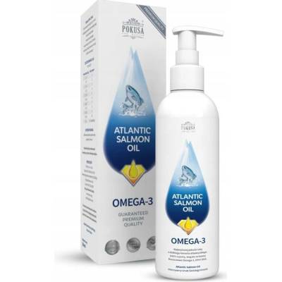 Pokusa RawDietLine Atlantic Salmon Oil doplňky stravy pro psy a kočky 1000 ml