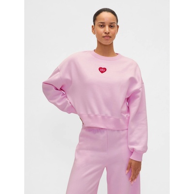 GAP Oversize mikina s logem VintageSoft Růžová
