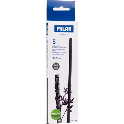 MILAN Uhlík přírodní 3-5 mm, 5ks