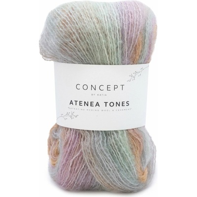 ATENEA TONES Katia ATENEA TONES: 203 pastelová zelená a lila-hrdzavá