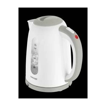 Concept Електрическа кана Concept RK2335, 2200W, 1.7 л, Автоматично изключване, Бяла/Сива