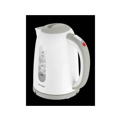 Concept Електрическа кана Concept RK2335, 2200W, 1.7 л, Автоматично изключване, Бяла/Сива