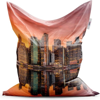 Sablio Sedací vak Classic New York Západ slunce 200x140 cm