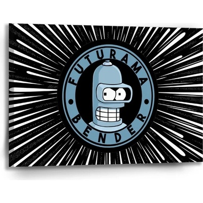 Sablio Obraz Futurama Bender Vesmír - 90x60 cm