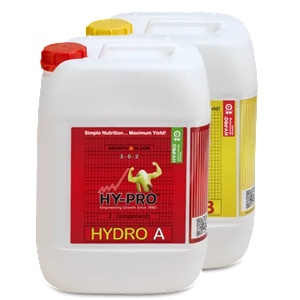  Hy-Pro Hydro A/B 20L - минерален тор за растеж и цъфтеж в хидропоника