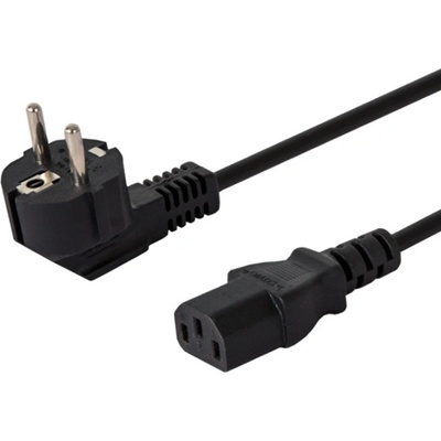 SAVIO CL-146 SCHUKO IEC C13, 3 M Black Černá