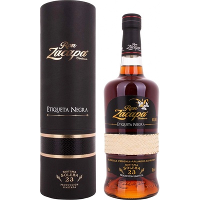 Ron Zacapa Centenario Solera Etiqueta Negra Rum 23y 43% 0,7 l (tuba) – Hledejceny.cz