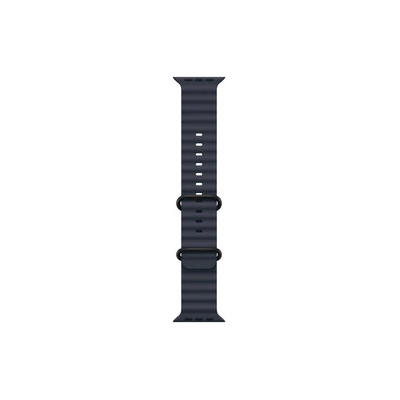 Apple Watch 49mm Band: Navy Ocean Band - Black Titanium Finish (mypa3zm/a)