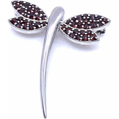 Český Granát Jan Kos jewellery Stříbrná brož 14098145001 – Zbozi.Blesk.cz