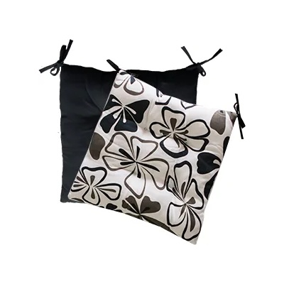 Mira-N Възглавница двулицева ЧЕРНА С ЦВЕТЯ (0198500)