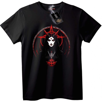 NOONEBRAND Тениска мистична рогата богиня - S, Black