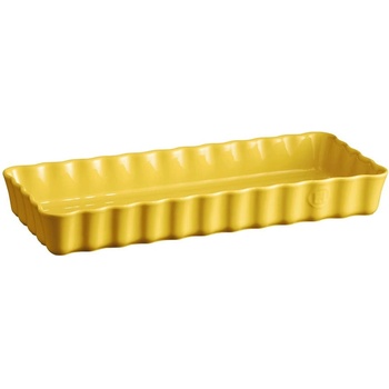 Image 1 of Emile Henry 36 х 15 см жълта керамична правоъгълна форма за тарт emile henry