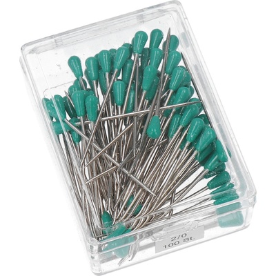 Galanterie Čalounické špendlíky 1,40 x 60 mm 100 ks, zelené