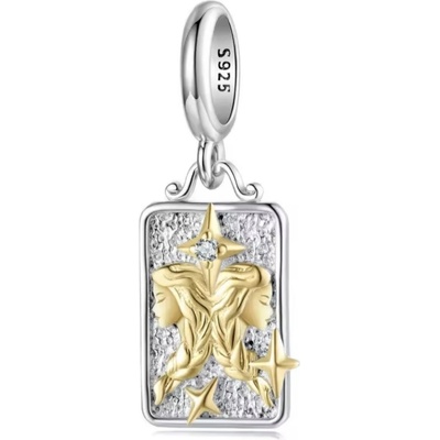 P&J Jewellery Stříbrný visací přívěsek SVPZZ1 Blíženci