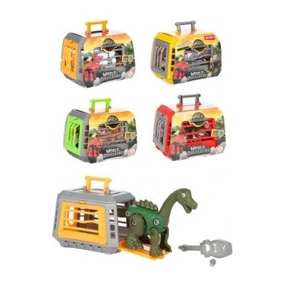 Teddies Dinosaurus skladacie v klietke