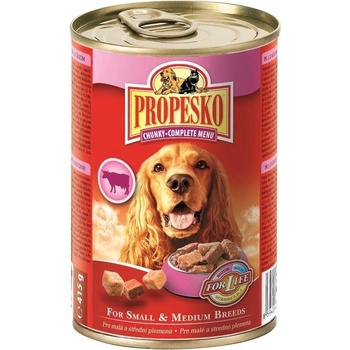 PROPESKO DOG kousky HOV+ZVĚŘ+KUŘE 0,415 kg