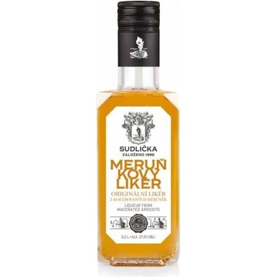 Sudlička Meruňkový likér 37,5% 0,2 l (holá láhev)