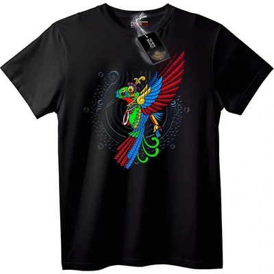 NOONEBRAND Тениска Цветен Феникс - S, Black