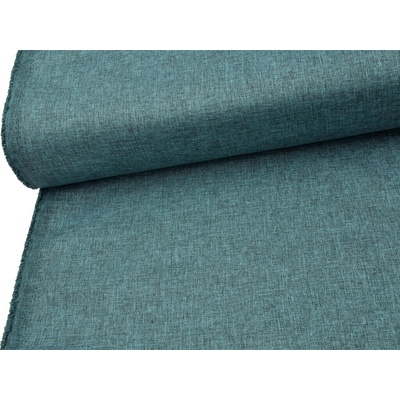 Mirtex Tkanina OXFORD LINEN 200/L72 Zelená Petrol šíře 160cm Ceník: METRÁŽ: od 1 metrů