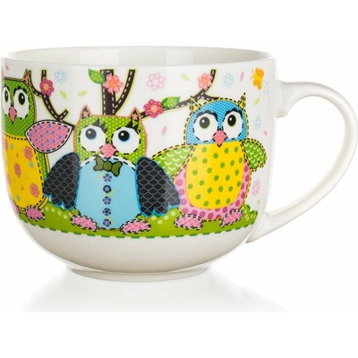 Banquet Hrnček jumbo OWLS Veselé sovičky 500 ml