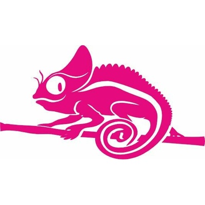 ON-DESIGN Potisk CHAMELEON Barva: neon pink, Velikost motivu: 8 cm
