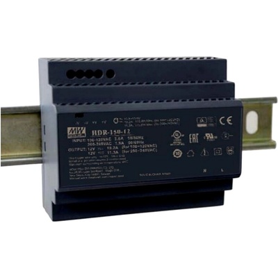 Mean Well Napájací impulzný zdroj na DIN lištu MWHDR-150-13