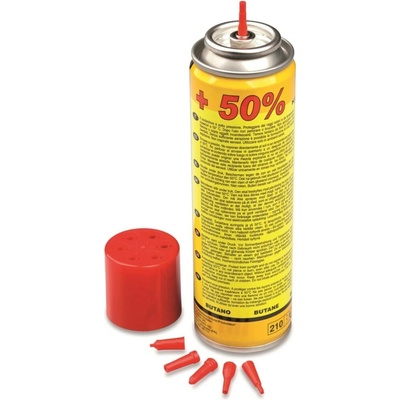 Plynová náplň do zapaľovačov 150ml so 6 adaptérmi 54456