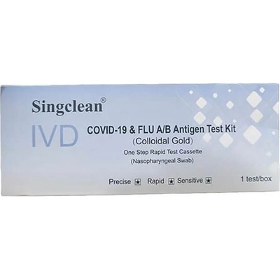 SingClean antigenní test in vitro COVID-19 covid/chřipka A+B, 1ks – Zboží Dáma